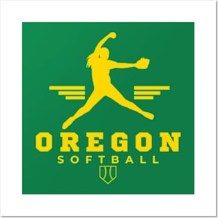 Oregon ducks softball Posters and Art